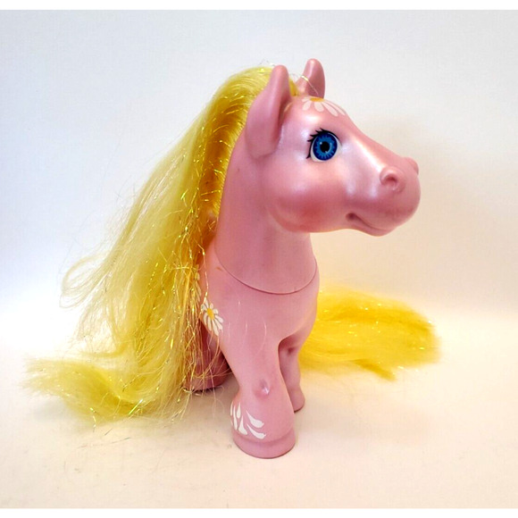 Vintage Cabbage Patch Kid Pony Princess Pink Daisy Magic Meadow 1992 Yellow Pink - Picture 4 of 9